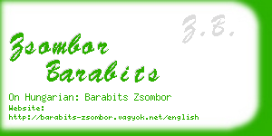 zsombor barabits business card